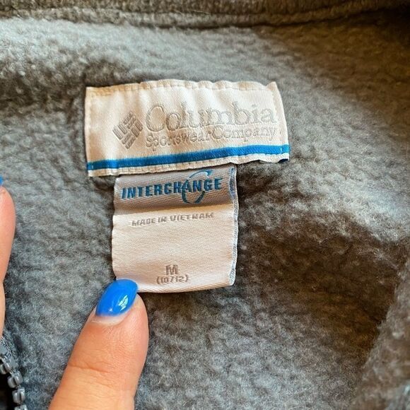 Grey, Columbia kids zip up jacket - Picture 3 of 7